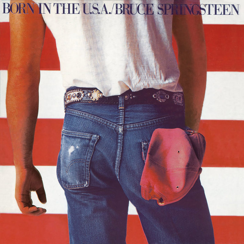 Bruce-Springsteen-Born-in-the-USA-Top 20 best designed album covers of the 80s